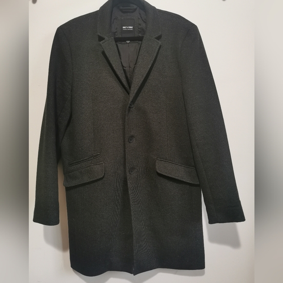 ONLY & SONS Charcoal Mens Jacket Size L - Picture 1 of 10